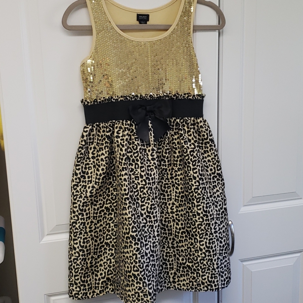 Glam black and gold dress